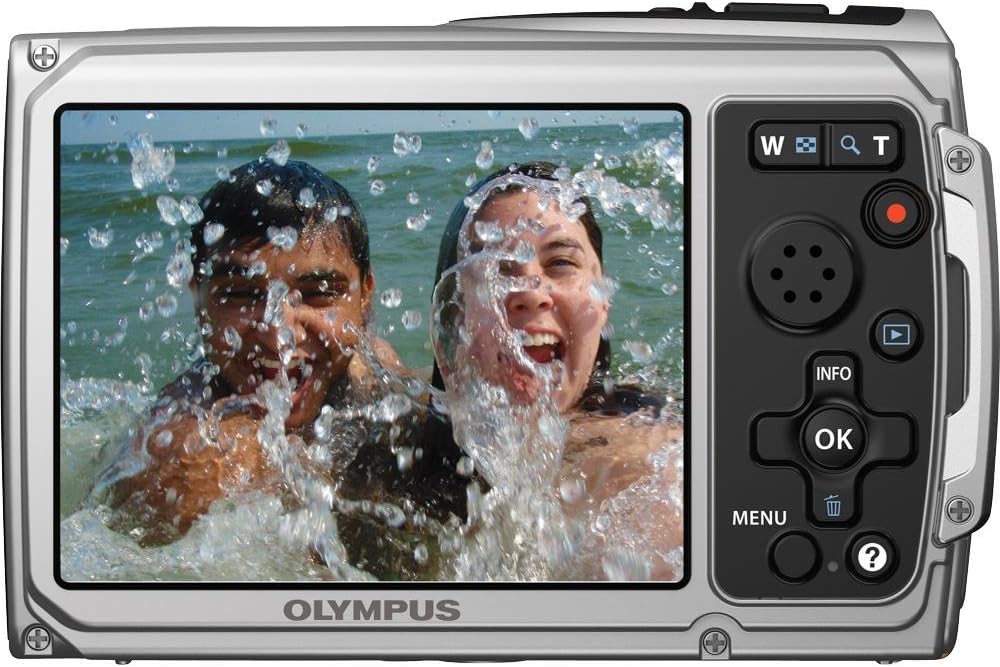 OM SYSTEM OLYMPUS TG-310 Tough 14 MP Digital Camera, 3.6x Wide Optical Zoom (28mm), 2.7' LCD, (Silver) (Old Model)