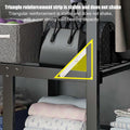 Heavy Duty Clothing Rack For Hanging Clothes, Heavy Duty Clothes Rack,Clothing Rack,Clothes Rack With Cover, Portable Closet Shelves, Garment Rack(80X48X172CM)