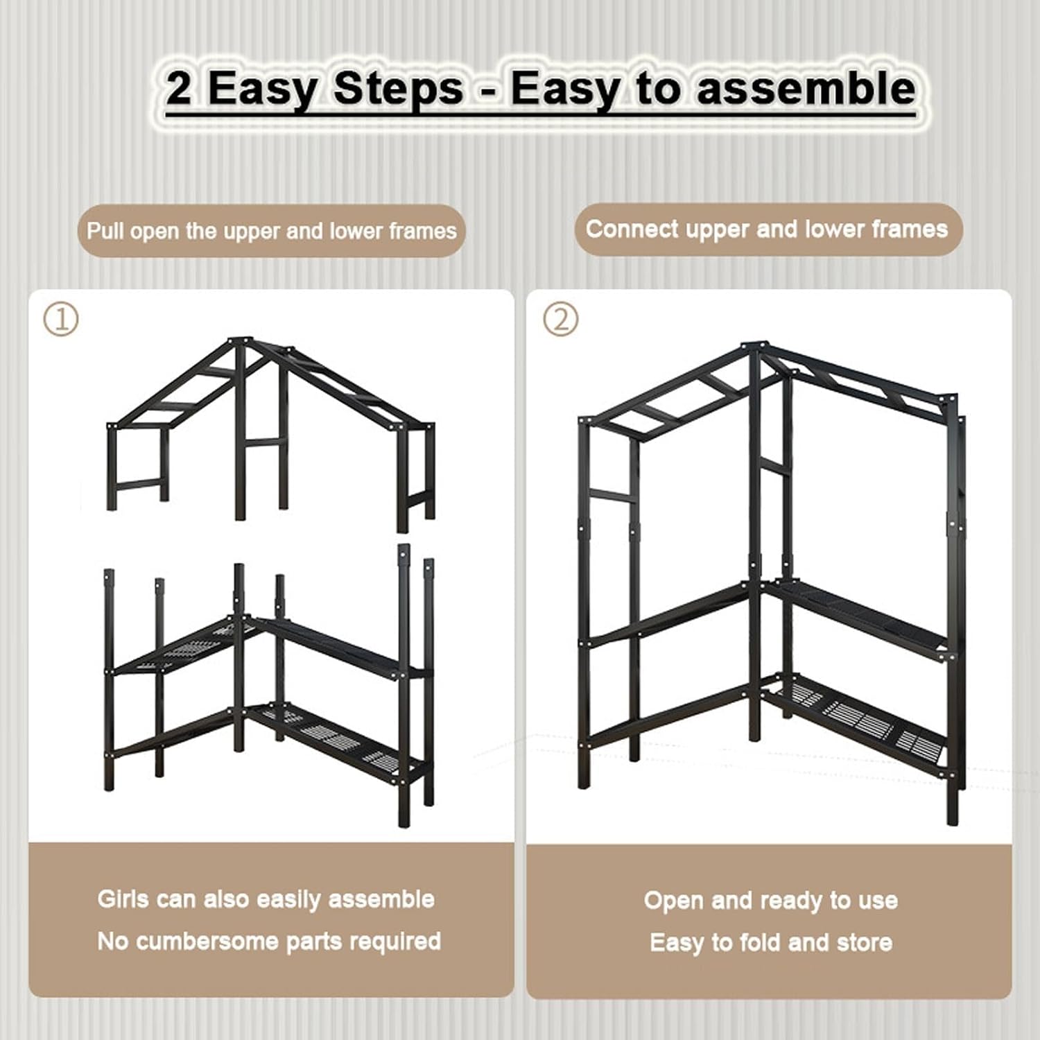 Foldable Portable Closet Wardrobe Rack - Portable Wardrobe Closet Rack,1100lbs,Heavy-Duty Foldable Garment Rack with Cover，Freestanding Clothes Organizer System(Size:190 * 50 * 170cm)