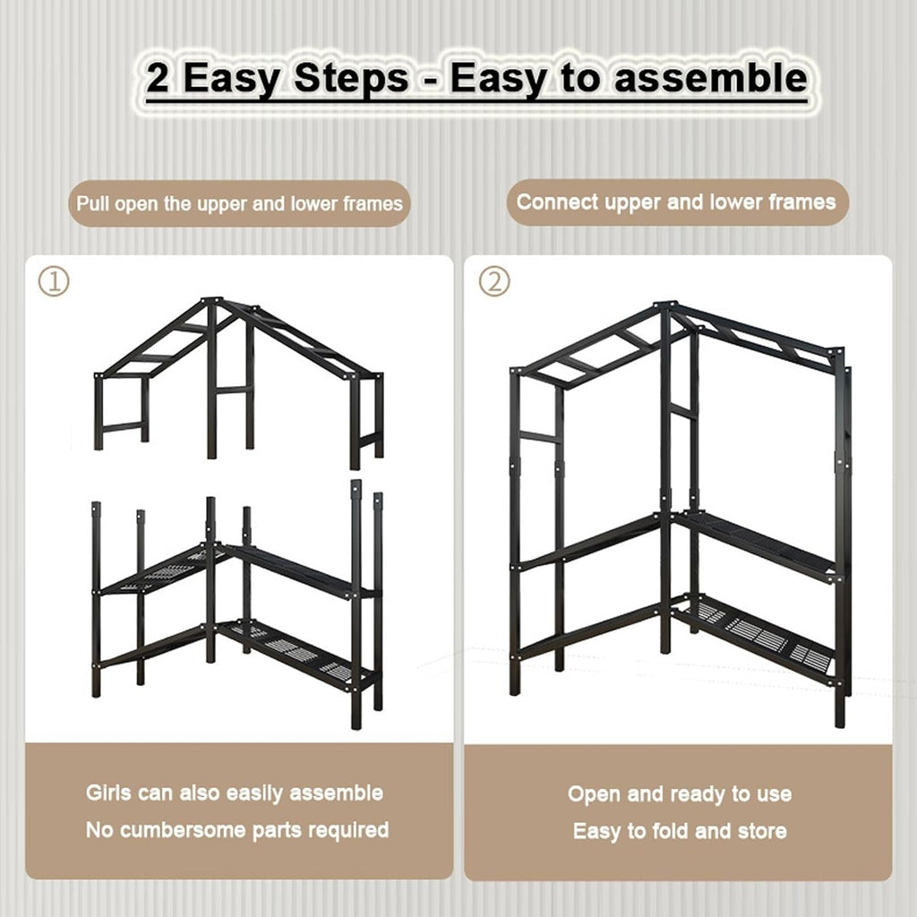Foldable Portable Closet Wardrobe Rack - Portable Wardrobe Closet Rack,1100lbs,Heavy-Duty Foldable Garment Rack With Cover，Freestanding Clothes Organizer System ( Color : B , Size : 168*50*170cm )
