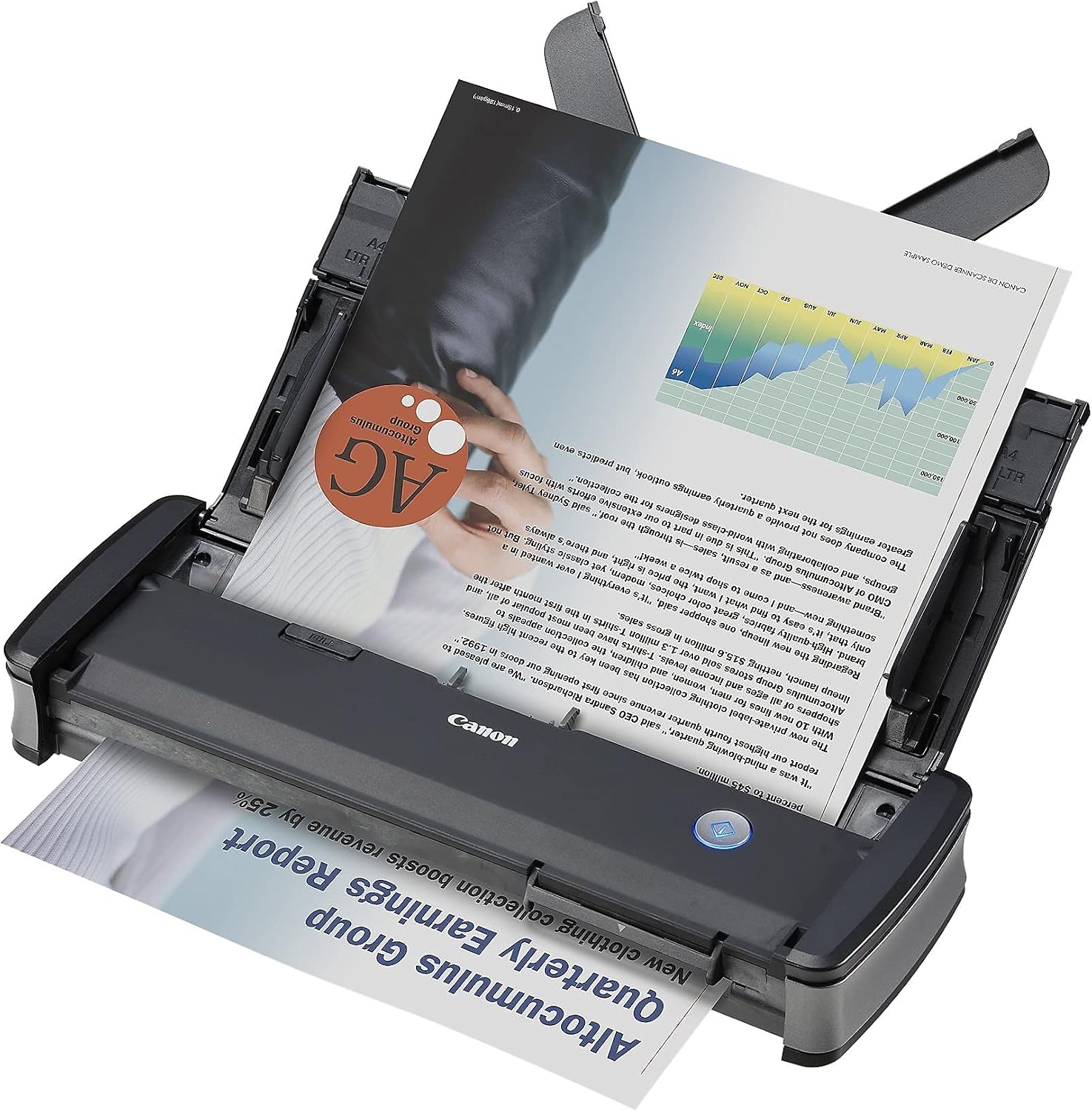 Canon imageFORMULA P-215II Mobile Document Scanner, Black, 1.6' x 11' x 3.7'