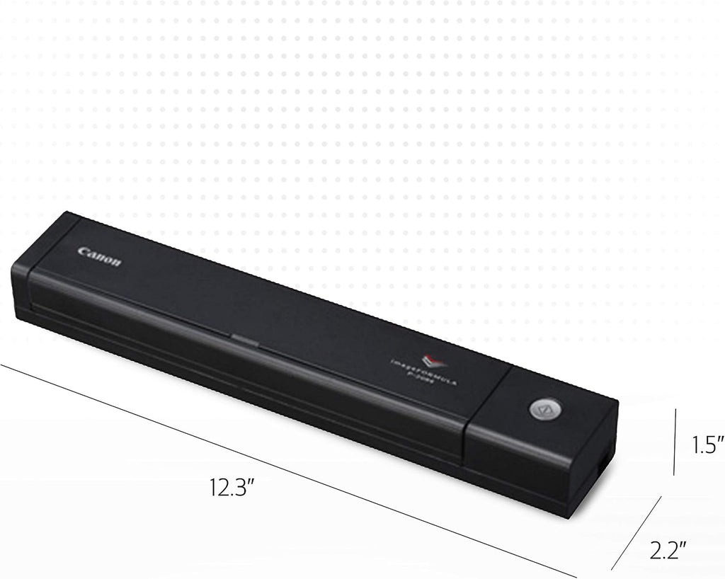 Canon imageFORMULA P-208II Personal Document Scanner, 1.5' x 12.3' x 2.2'