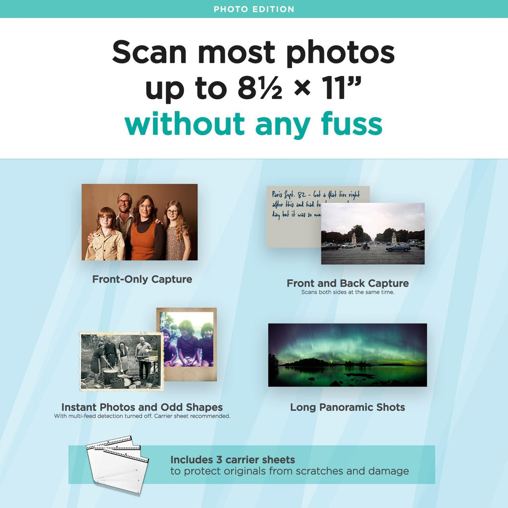 ScanSnap iX2500 Photo Edition Wireless or USB High-Speed Cloud Enabled Photo, Document & Receipt Scanner with Large 5' Touchscreen for Mac or PC, Black