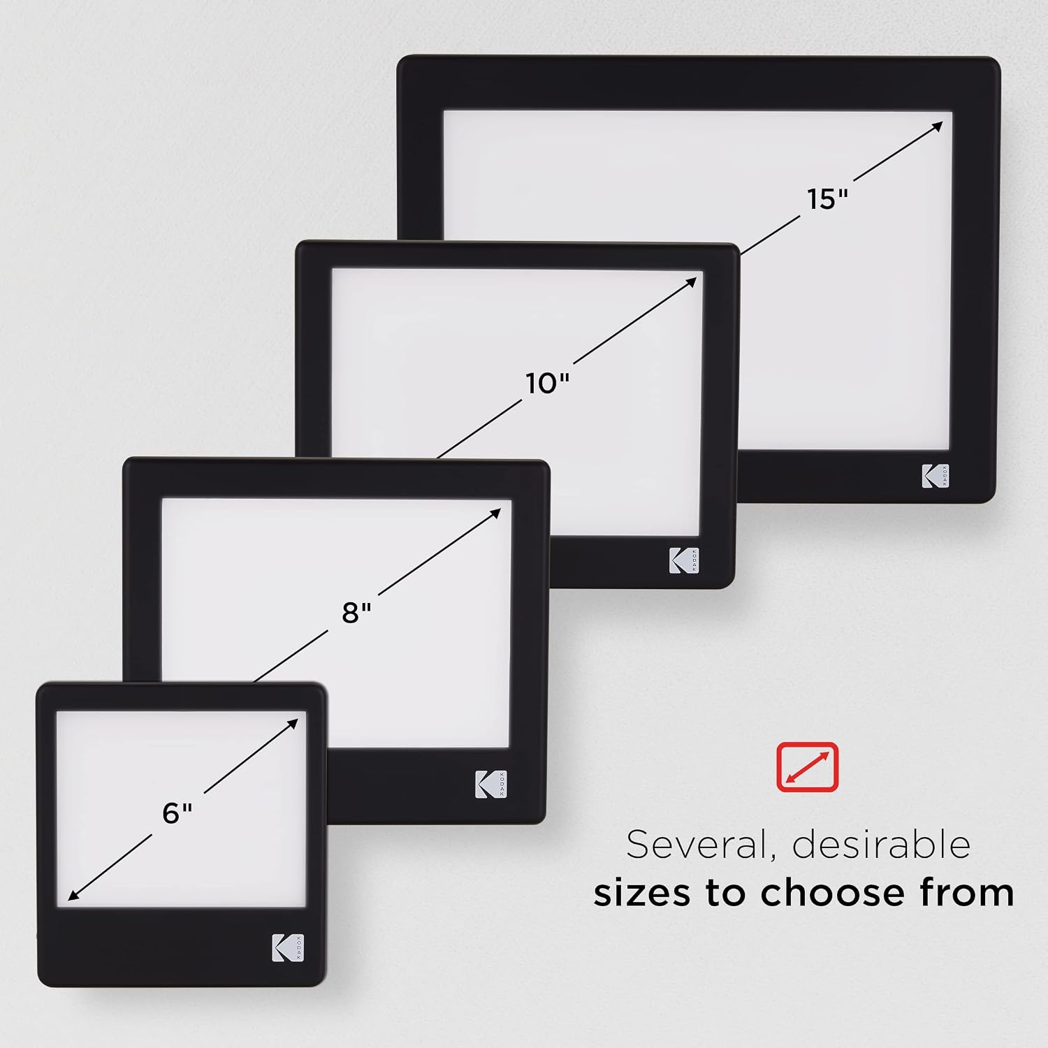 KODAK LED Light Box 12'x8' for Negatives, Slides & Film | Illuminated Board Panel & LED Light Pad for Viewing & Scanning Photos, Tattoo Drawing, Artist Sketching & Stenciling | Glare-Free, USB Powered