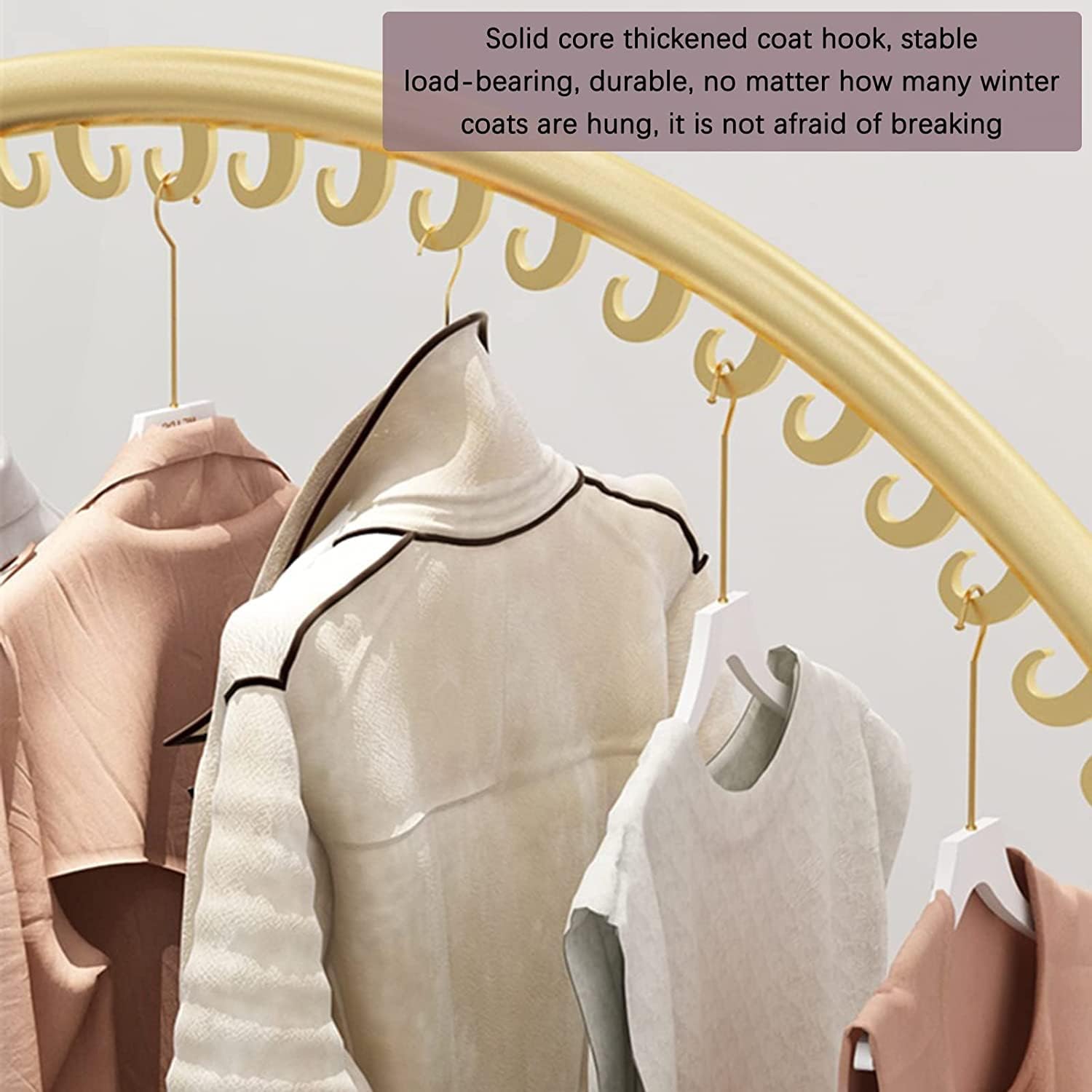 Commercial Shelves Home Coat Rack Stand Clothes Rack Stand, Free Standing Garment Rack, Clothing Store Bedroom Office Storage Shelf, Curved Hang Stand for Dress Suits Handbag Scarf Display ( Color : G