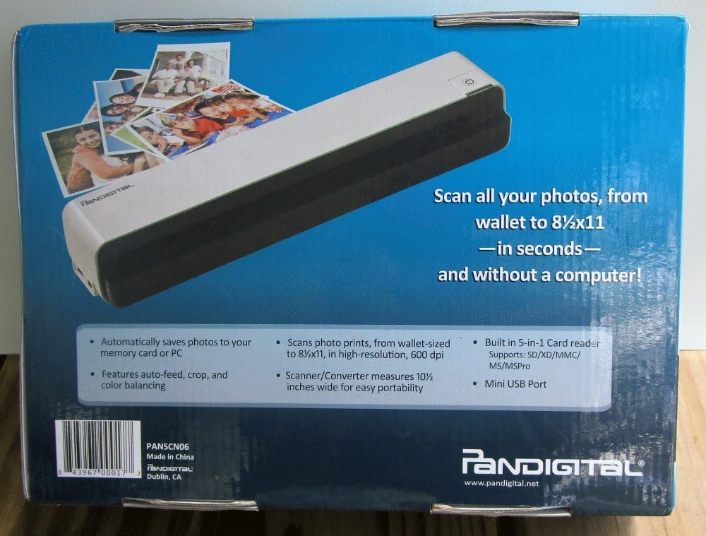 Pandigital Personal Photo Scanner/Converter, White (PANSCN06)