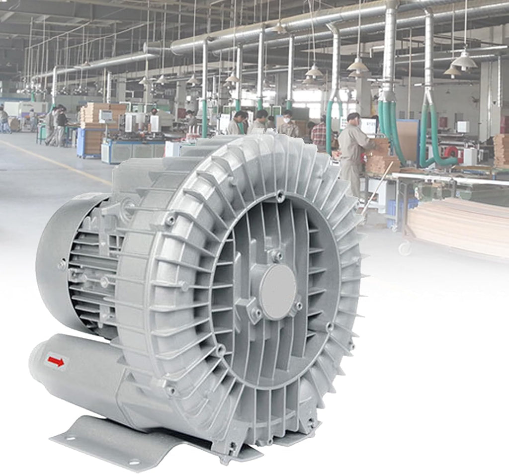 Regenerative Blower, Vortex Ring Blower, 220V/380V Ring Blower,for Factory And Basement Ventilation, Electric Air Pump(1.1KW/380V)