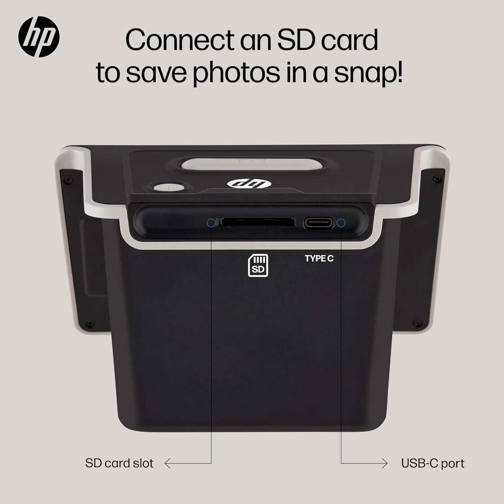 HP Touch Screen Film & Slide Scanner Digitizer - 5' LCD, USB-C, SD Slot - All-Angle Touchscreen Gallery Mode for Slide Viewer - 13MP CMOS Sensor & 22MP Interpolation to Convert to Digital