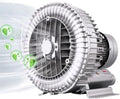 380V Three-Phase Regenerative Blower, 250W/33HP-1500W/2.01HP High-Pressure Vortex Blower, for Aquaculture Regenerative Blower Single Phase(350W/0.47HP)