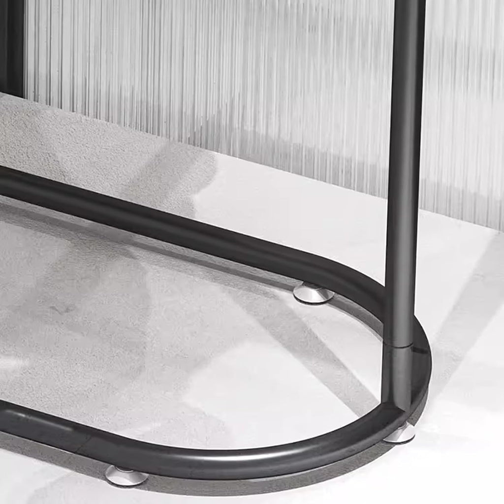 Heavy Duty Coat Rack, Garment Rack Modern Black Metal Clothes Rail for Hanging Clothes Commercial Heavy Duty Clothing Rack Freestanding Retail Display Rack Easy to Assemble (100X40X145CM)