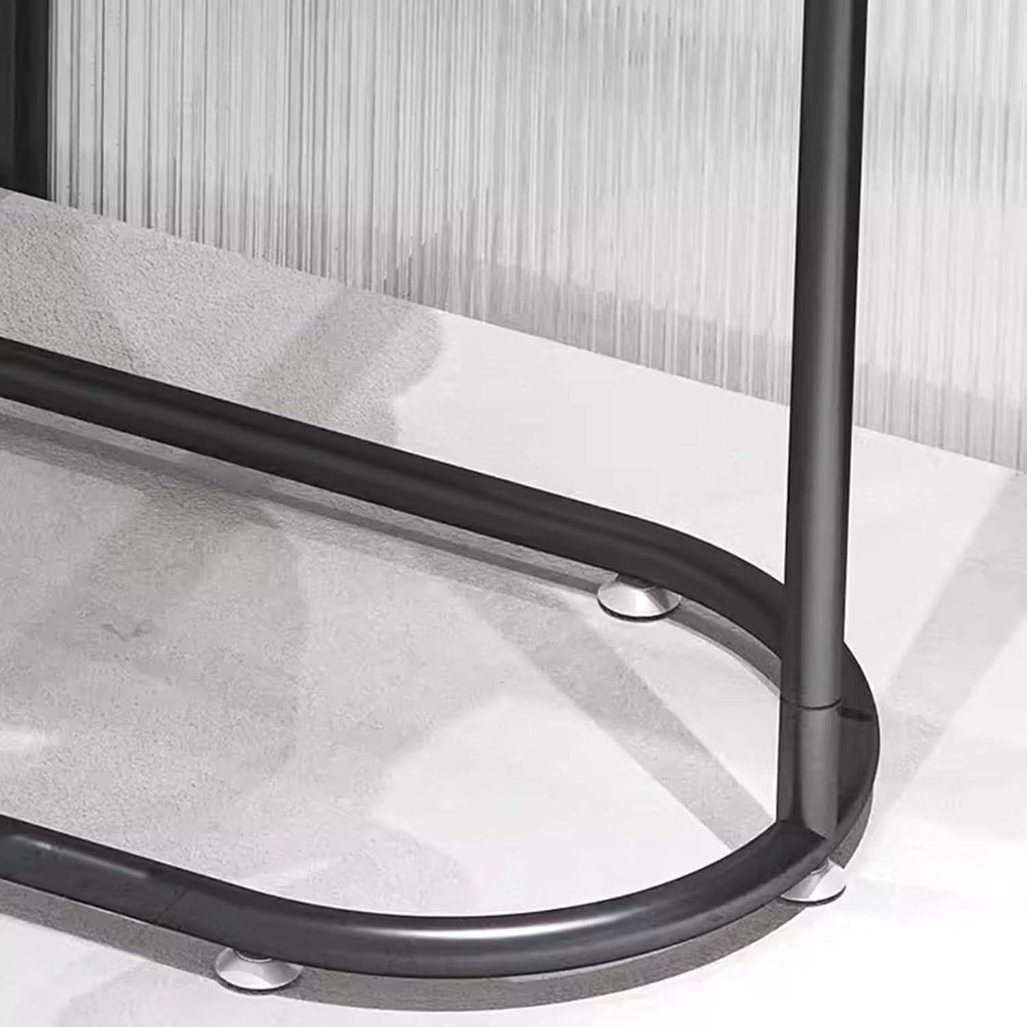 Heavy Duty Coat Rack, Garment Rack Modern Black Metal Clothes Rail for Hanging Clothes Commercial Heavy Duty Clothing Rack Freestanding Retail Display Rack Easy to Assemble (100X40X145CM)