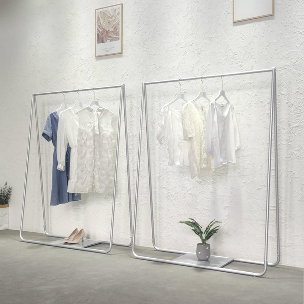 Garment Rack Metal Clothing Rack with Storage Shelf, Freestanding Coat Rack for Bedroom and Entryway, Heavy Duty Clothes Rail for Coat Shirts and Dresses, Easy to As(Size:100X40X160CM)