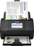 Epson Workforce ES-580W Wireless Color Duplex Desktop Document Scanner for Computers Including PC and Mac with 100 Sheet ADF Auto Feeder and Intuitive 4.3 in Touchscreen, Black