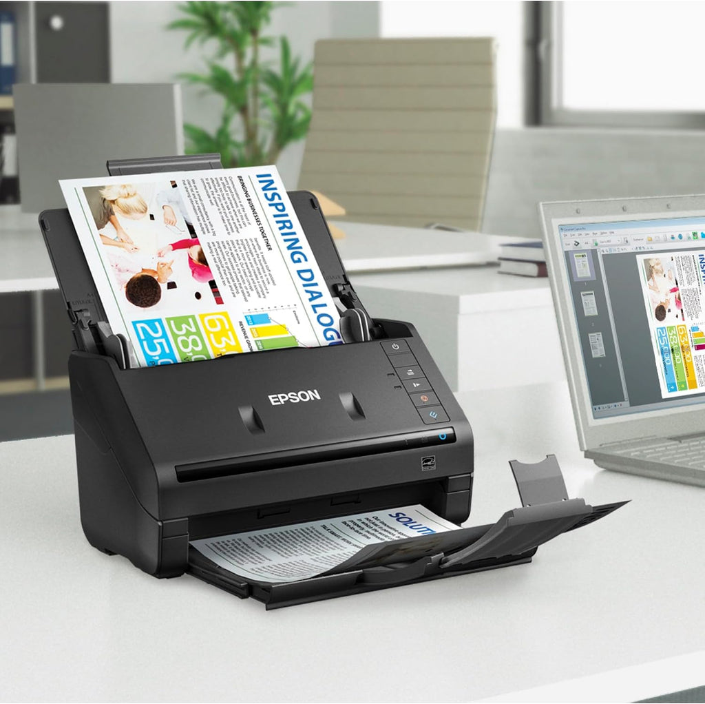 Epson Workforce ES-400 Color Duplex Document Scanner for PC and Mac, Auto Document Feeder (ADF)