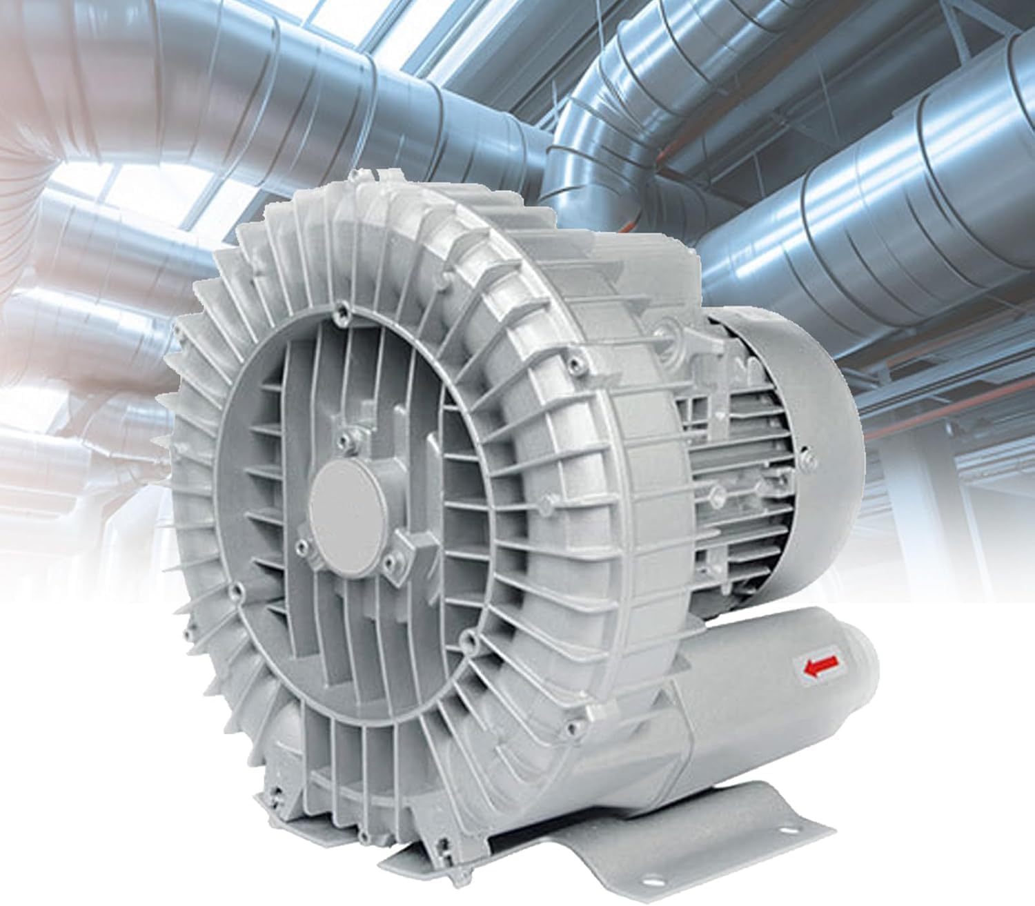 Regenerative Blower, Vortex Ring Blower, 220V/380V Side Channel Blower, Industrial Vacuum Pump,for Factory Ventilation Dust Removal(4KW/380V)