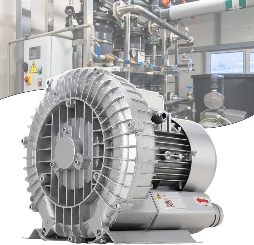 Single-Phase Vortex Blower - Industrial Vacuum Pump for Air Blowing & Sewage Aeration, Ideal for Water Tanks & Fish Ponds - High Efficiency & Durable Design
