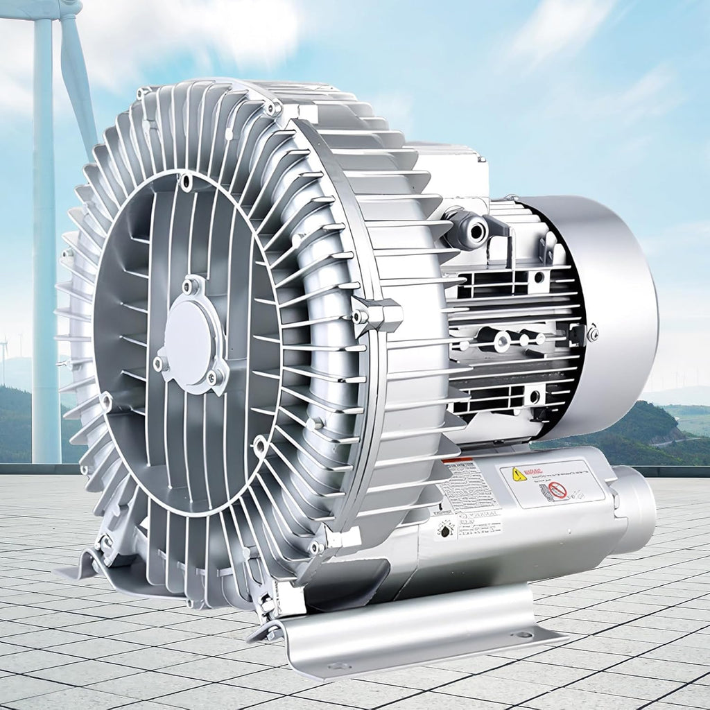 Regenerative Blower and Pond Aerator Pump Combo – 220v/380v Vacuum Pump for Aquaculture, Fish Ponds, and Commercial Dust Removal in Manufacturing Plants 250W/380V