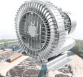 Regenerative Blower, Ring Blower Fish Pond Centrifugal Blower, Aluminum Alloy Single Phase Vortex Blower, for Sewage Aeration,1.1KW
