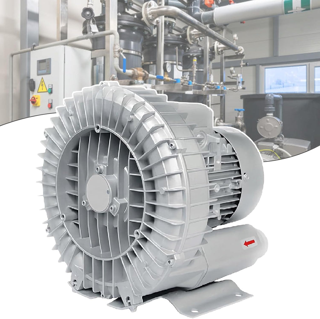 Single-Phase Vortex Blower - Industrial Vacuum Pump for Air Blowing & Sewage Aeration, Ideal for Water Tanks & Fish Ponds - High Efficiency & Durable Design