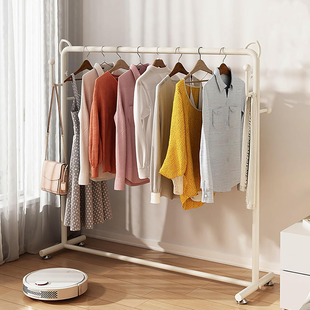 Clothes Rack For Hanging Clothes,Garment Rack With Hook Up,Metal Clothing Racks For Hanging Coats, Dresses, Shirts,Stable Base,Portable Hanger Rack(60x160cm/23.6x63in)
