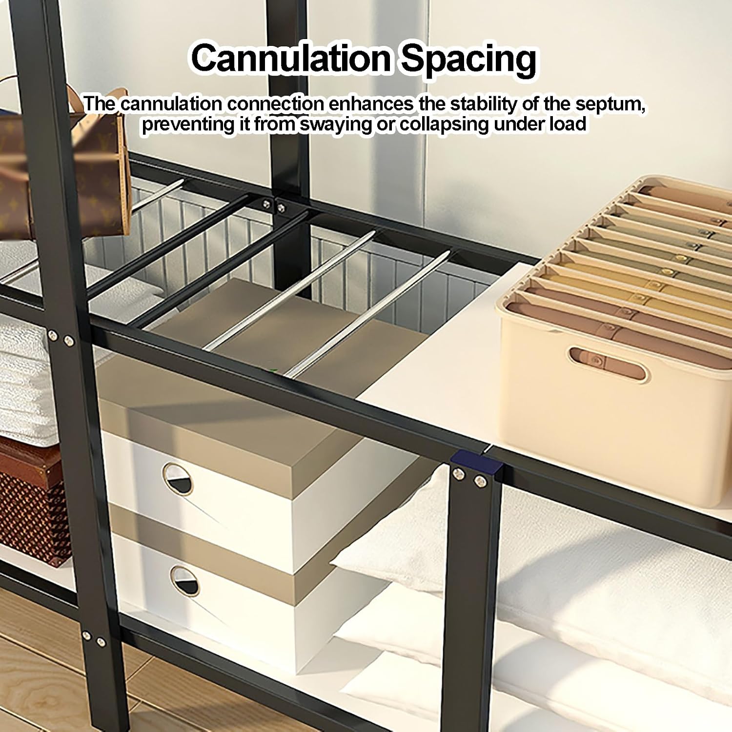 Heavy Duty Portable Closet With Cover, Wardrobe Closet, Foldable Covered Clothes Rack For Hanging, Garment Rack With Cover, Freestanding Storage(Blue2,110cm/43.3inch)