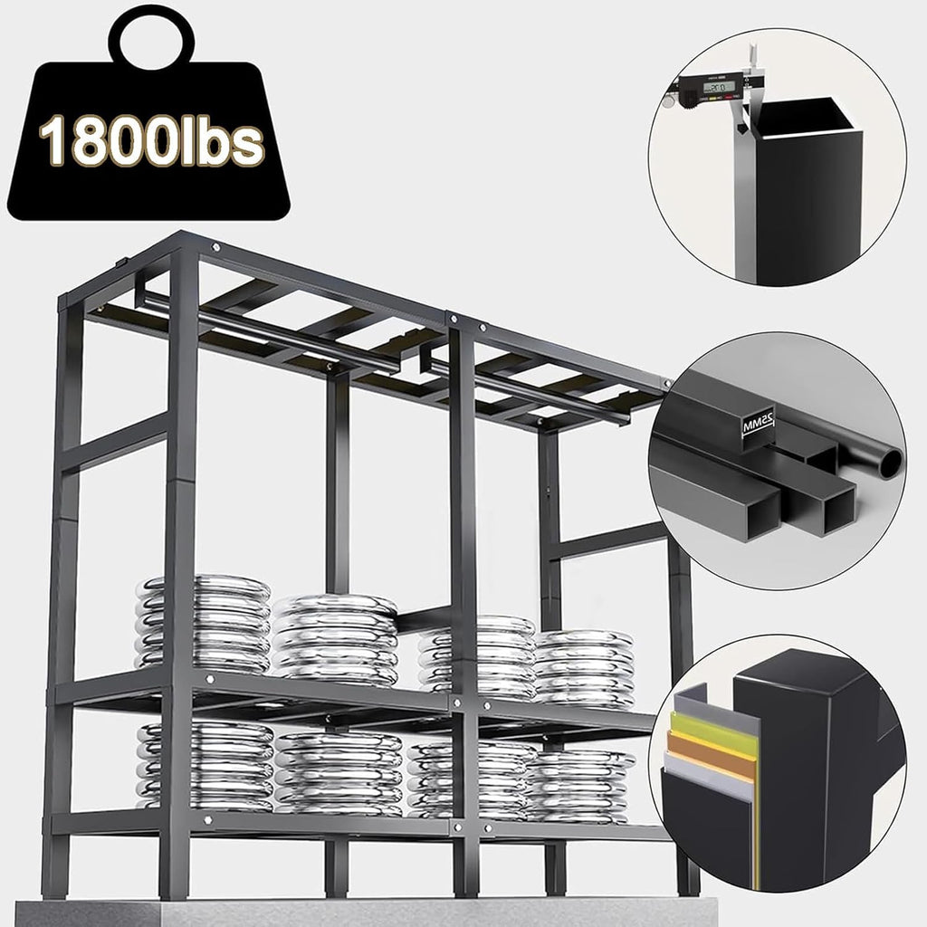 Heavy Duty Wardrobe with Cover, Load 2000 lbs Foldable Portable Closets for Hanging Clothes Freestanding Clothing Rolling Garment Rack(125cm/49.2in)