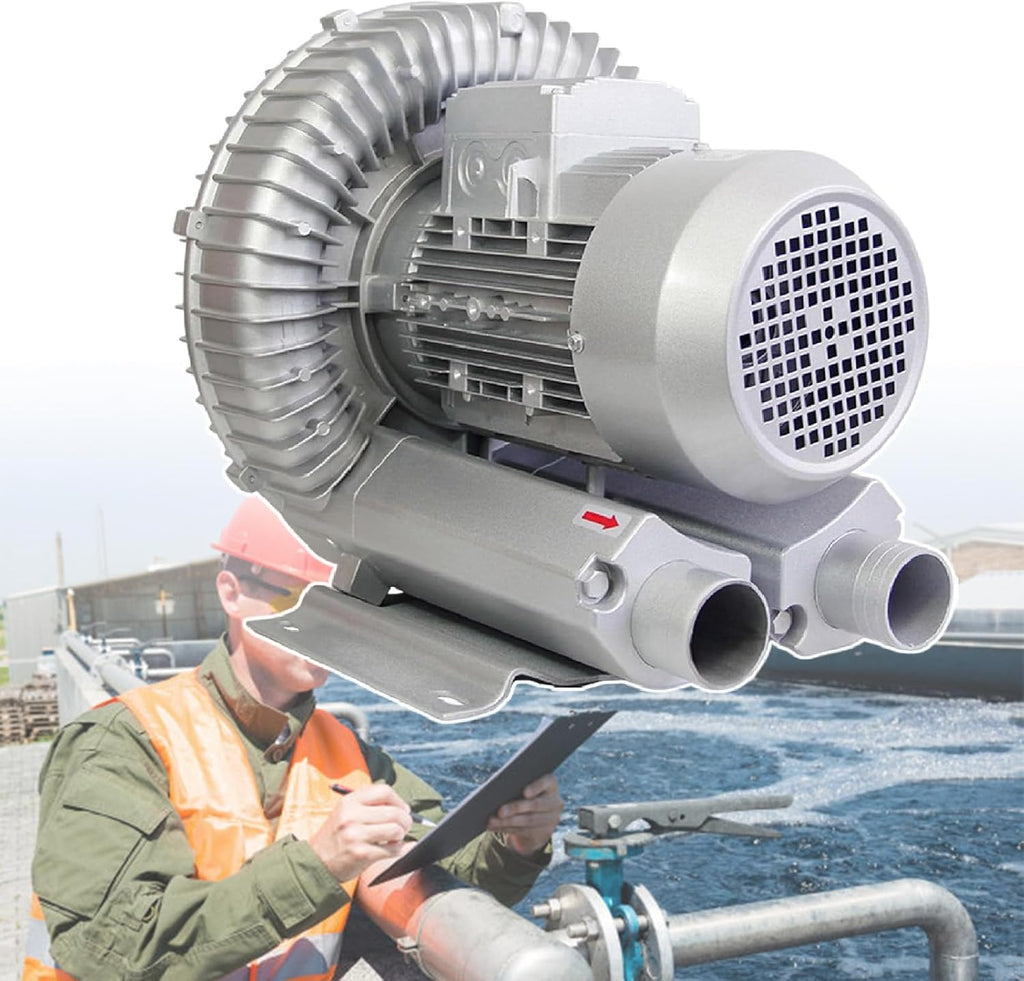 80-240m³/h Commercial Air Pump Blower, Aquarium Fish Pond Tanks Air Oxygen Pump Blower for Air Dusting,370W