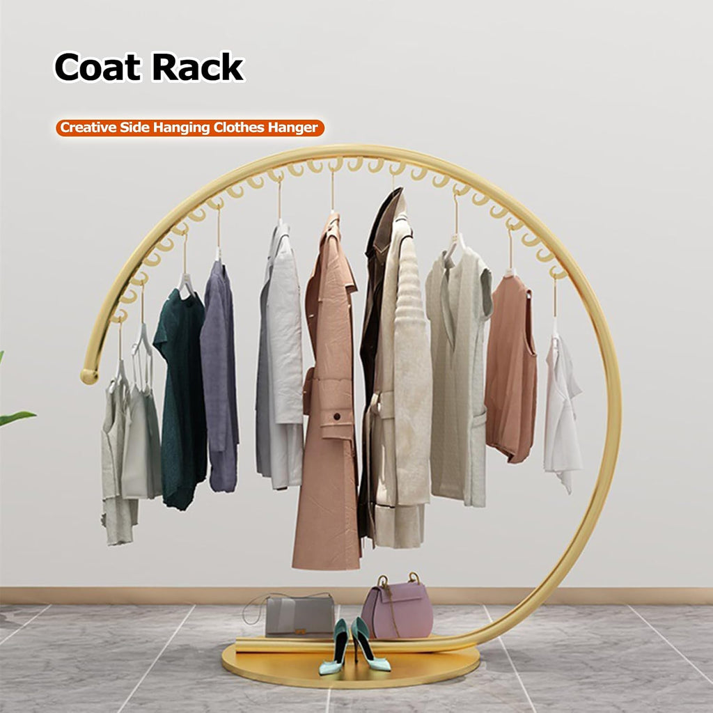 Clothing Store Industrial Display Stands, Clothes Rail, Metal Clothes Rail, Freestanding Garment Rack Hanger, 110 Lb Total Max, Clothes Rail Heavy Duty, Han(A-180x170cm