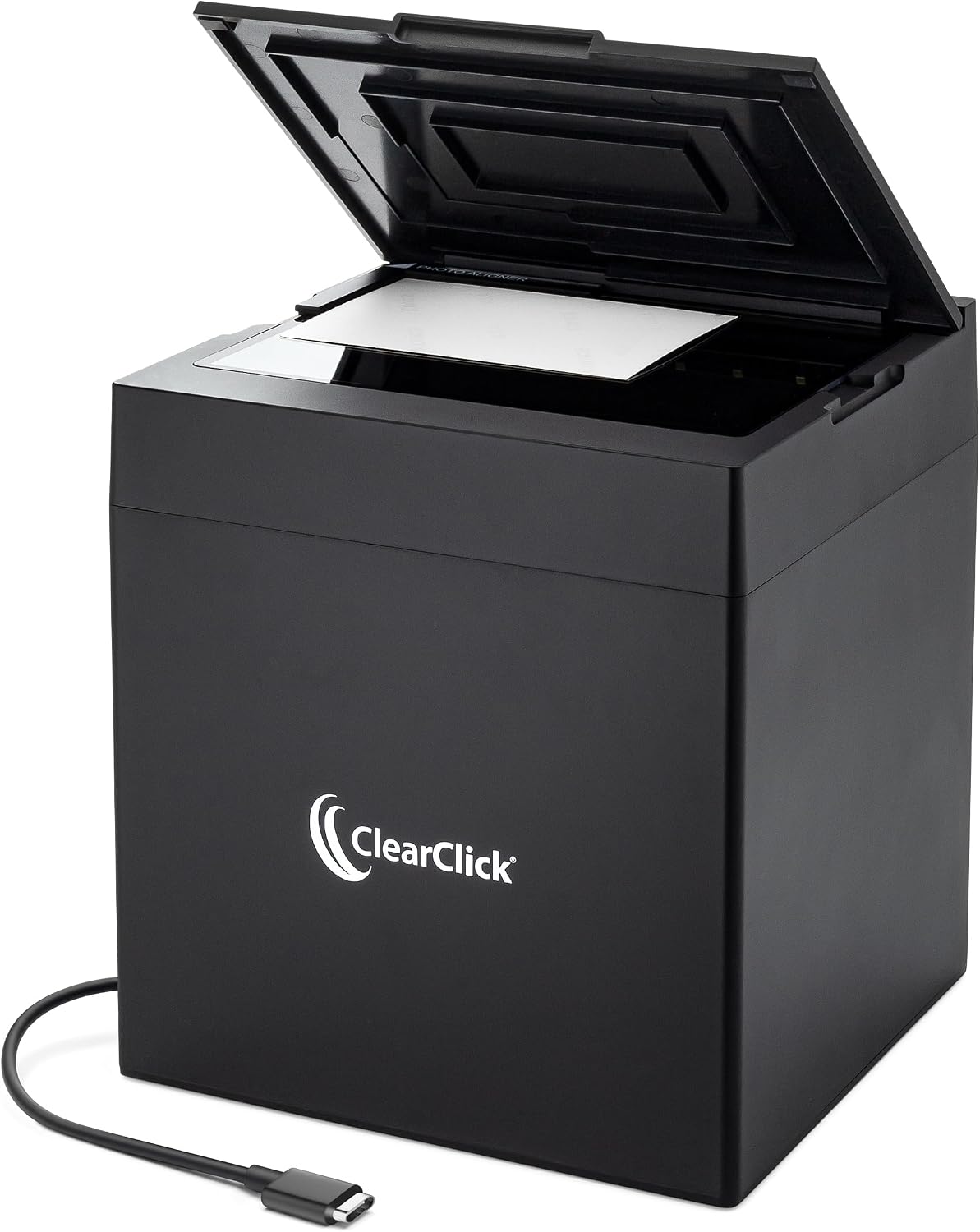 ClearClick InstaScan Photo Scanner for PC & Mac - Scans Each Photo Virtually Instantly - Compatible with 4x6, 5x7, & Smaller Photos - No Drivers Required - USB-C Connection [300 DPI Scanning Quality]