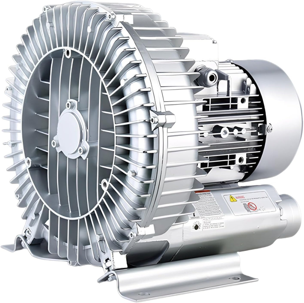 Industrial Regenerative Blower and High Pressure Vortex Ring Blower – 220v/380v Septic Air Tank Aerator Pump for Wastewater and Factory Ventilation 1.1KW/380V