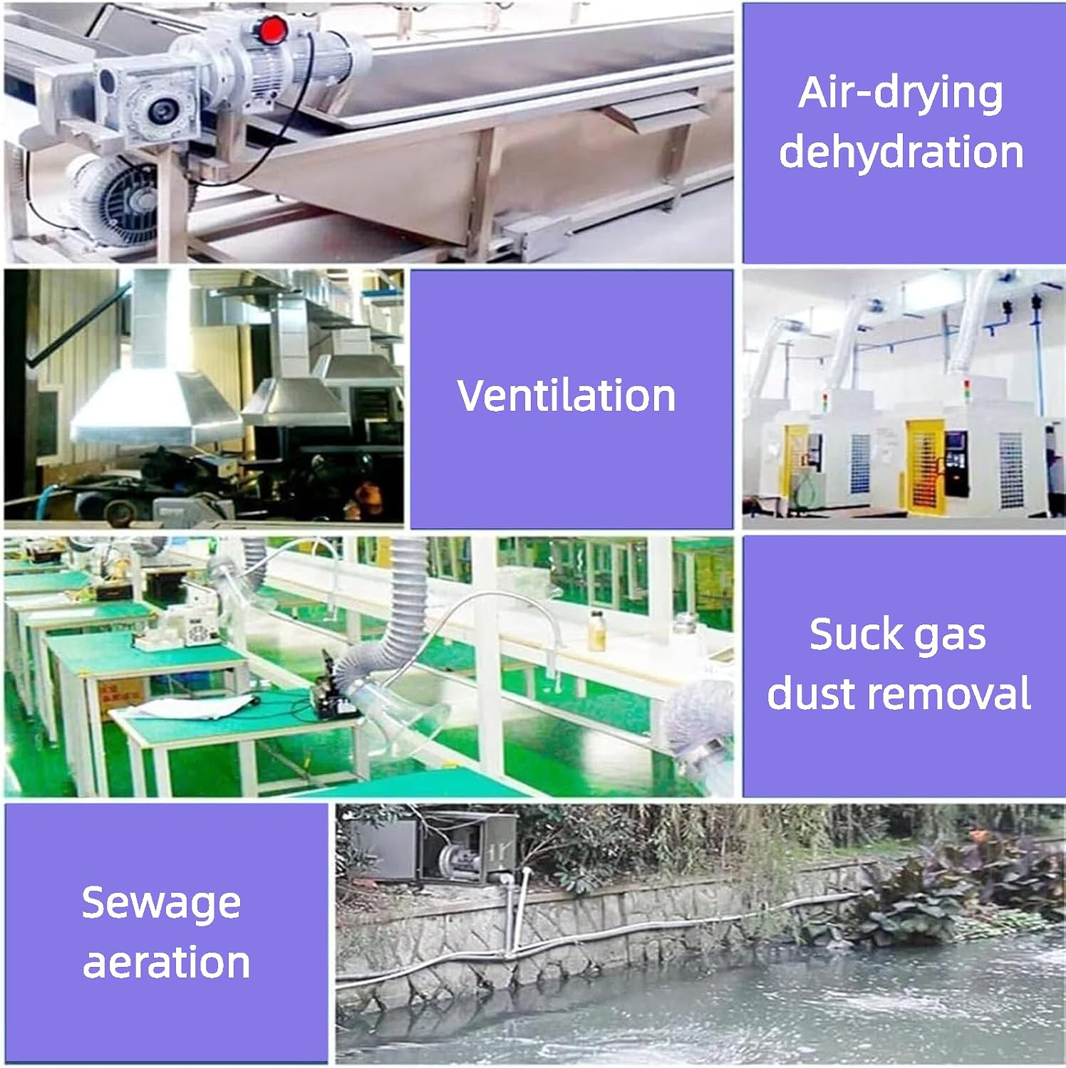 Vortex Ring Blower, 110v 60hz 120W-1100W Regenerative Blower,High-Pressure Industrial Vacuum Pump, Single-Phase Fish Pond Ring Vacuum Pressure Blowers for Air Blowing Or Suction (180W/0.24HP)
