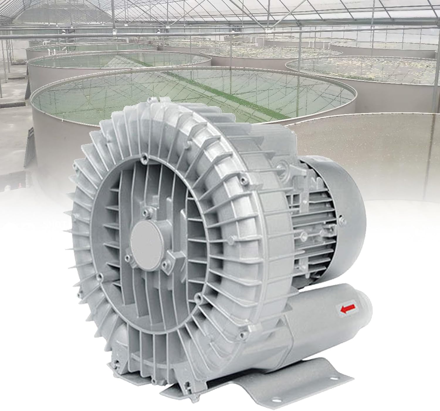 Industrial Air Pump 220V/380V, Commercial Ventilator & Extractor Blower with Dust Filter for Aquariums, Fish Ponds, Workshops & Farms - Powerful Air Blower