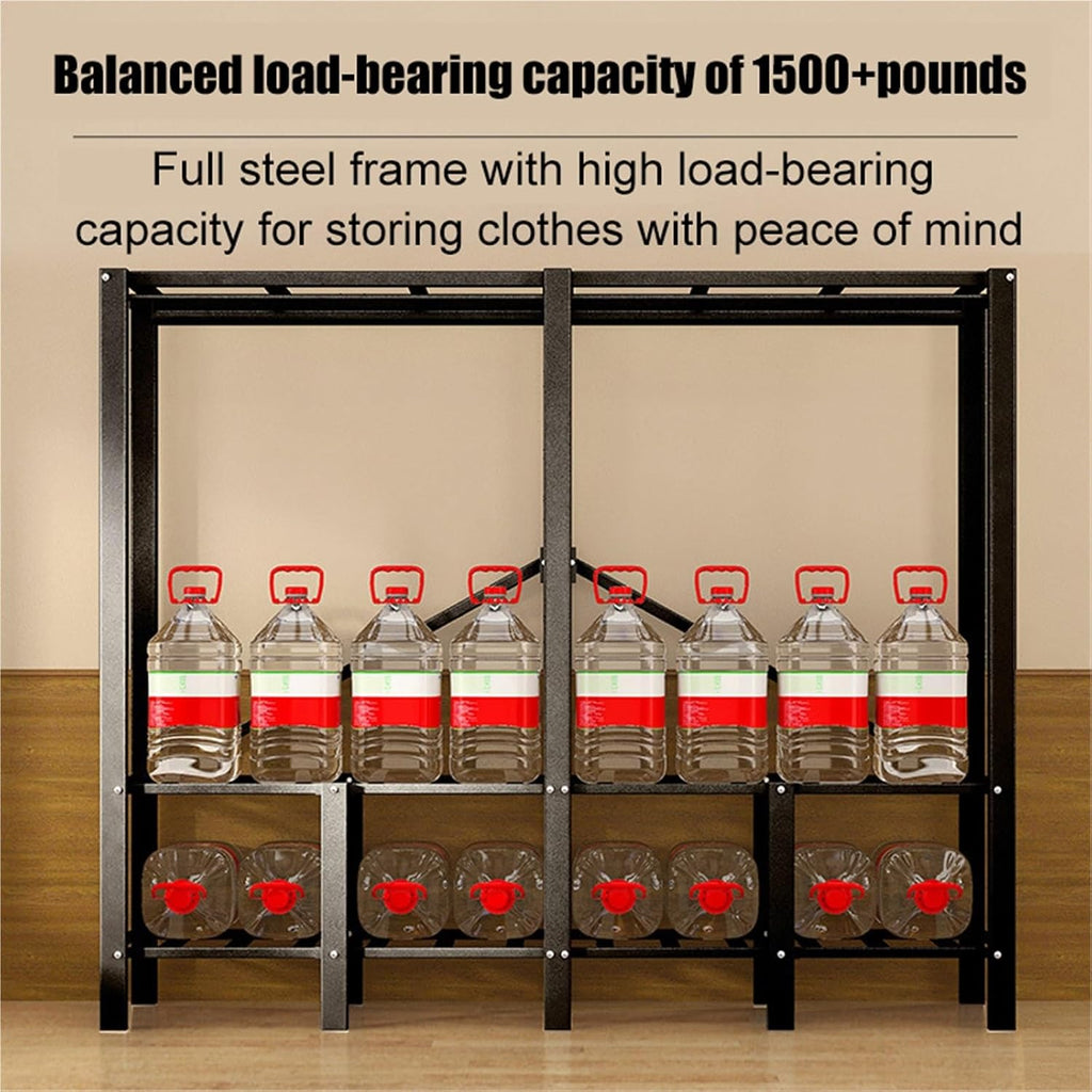 Portable Closet Rack Heavy-Duty Foldable Garment Racks With Cover,Freestanding Clothing Rack,Closet Organizer System,for Hanging Clothes Storaging Of Bedding(100CM)