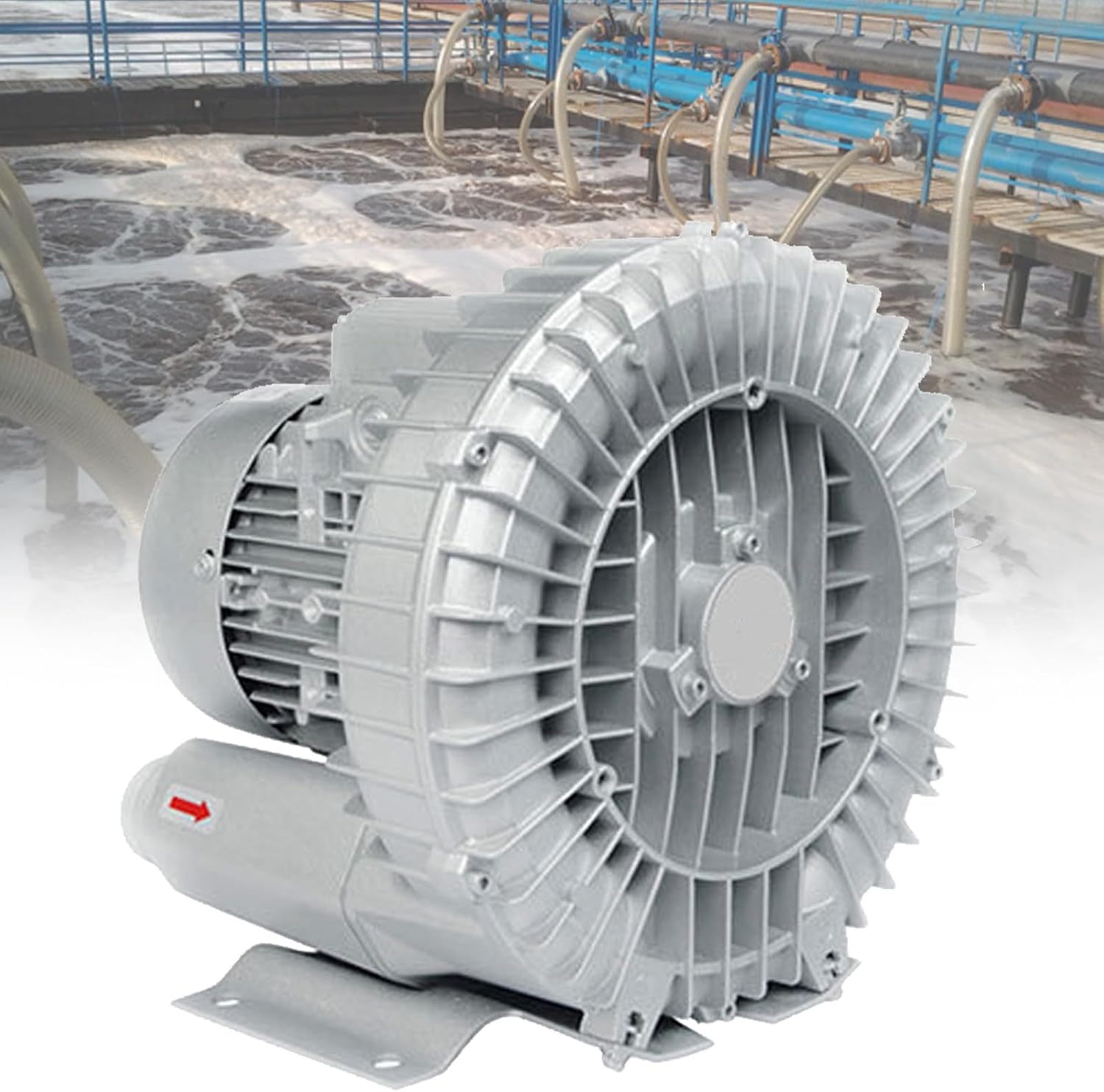 Pool Oxygenation Machine, 220V/380V Regenerative Blower, Industrial Side Channel Blower, for Sewage Fermentation Treatment,3KW/380V