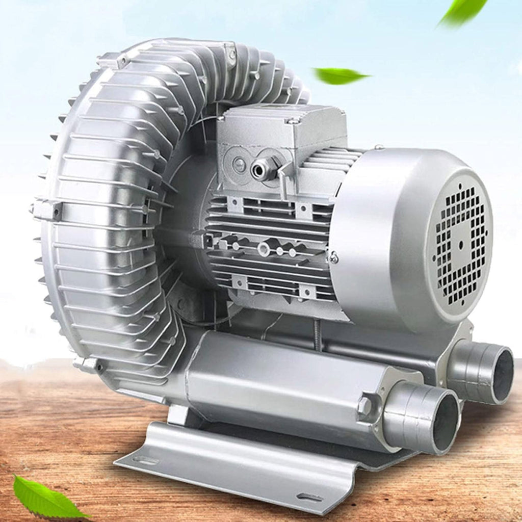 Regenerative Blower 120W-1100W High-Pressure Industrial Vacuum Pump for Air Blowing Or Suction, Sewage Aeration Vortex Blower, Single Phase,Low Noise