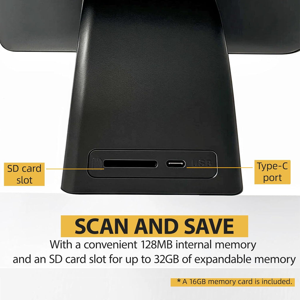 BEONEGLOBAL ClearScan P7 Film Scanner, 7' LCD 24MP Slide & Negative Scanner for 35mm/110/126/Super 8/8mm Film, Converts Old Slides and Negatives to JPEG, No Computer Needed, SD Card Included