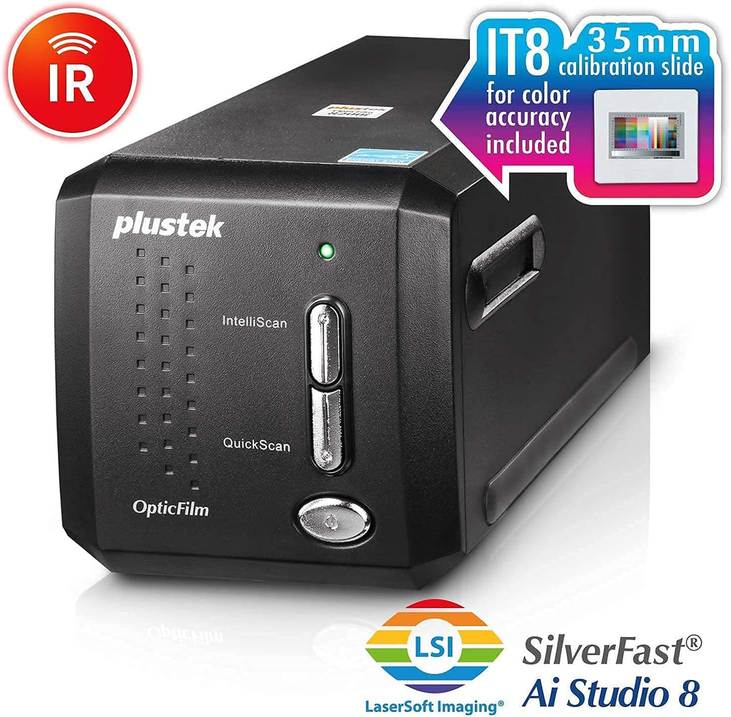 Plustek OpticFilm 8200i Ai Film & Slide Scanner Converter + 35mm Negative Film Stripe kit x 2