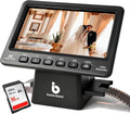BEONEGLOBAL ClearScan P7 Film Scanner, 7' LCD 24MP Slide & Negative Scanner for 35mm/110/126/Super 8/8mm Film, Converts Old Slides and Negatives to JPEG, No Computer Needed, SD Card Included