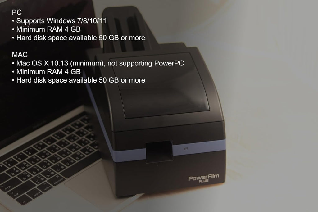 Pacific Image PowerFilm Plus 35mm Film Scanner. Auto Batch scan Negative/Positive Filmstrips. Up to 10 Film Strips/Maximum 60 Frames in One Batch. 24 MegaPixel/True Color. Mac/Pc.