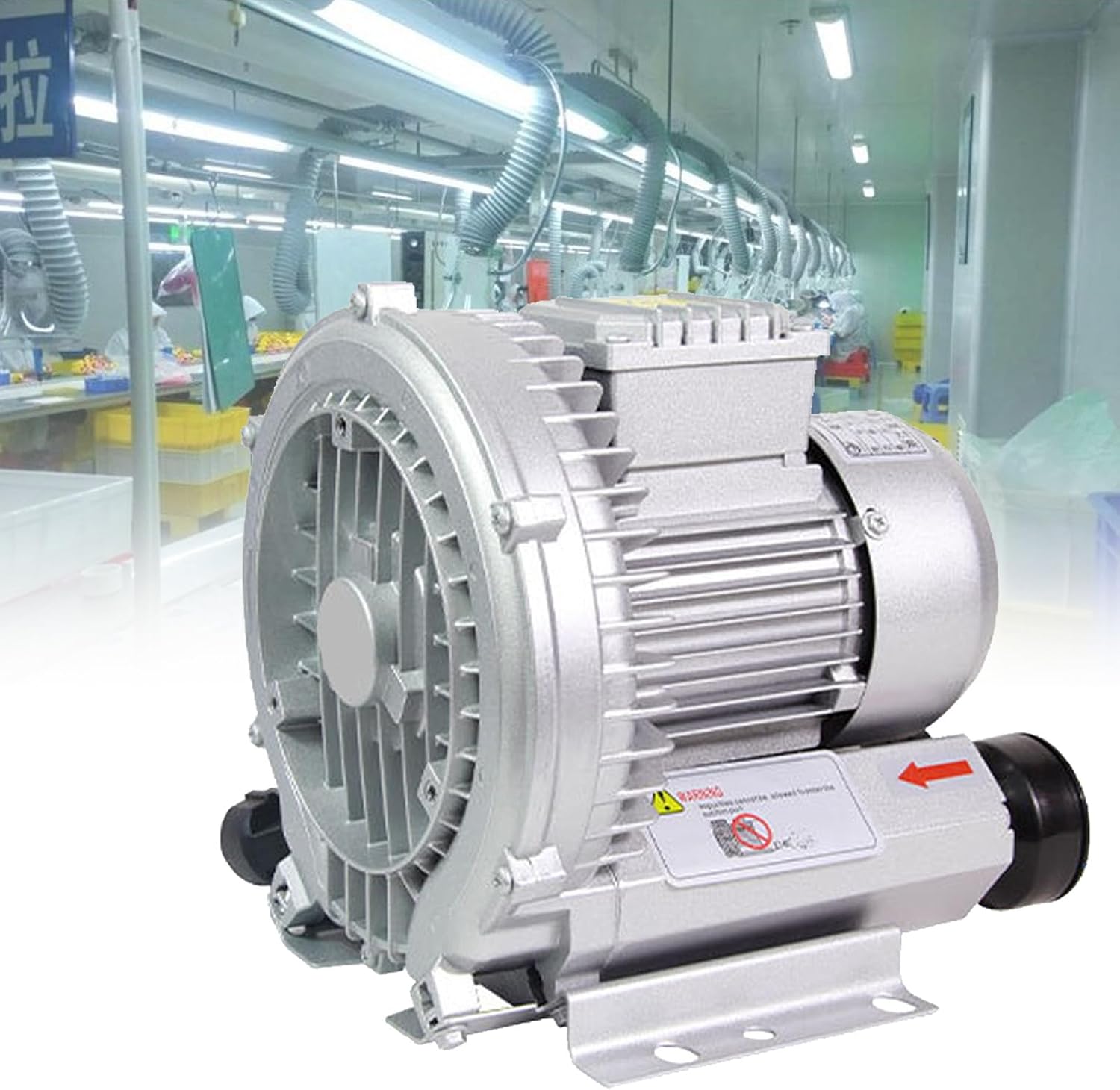 Regenerative Blower,Vortex Ring Blower, 220V/380V Electric Air Pump for Sewage Aeration Aquarium Fish Pond, for Factory and Basement Ventilation,1.1KW/220V