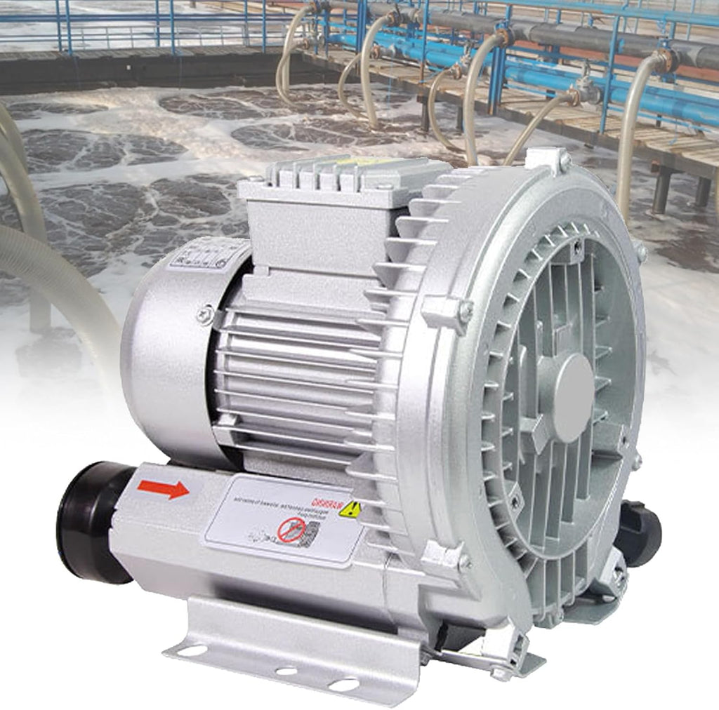 Pool Oxygenation Machine, 220V/380V Regenerative Blower, Industrial Side Channel Blower, for Sewage Fermentation Treatment,1.1KW/220V