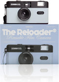 35mm Reusable Film Camera with Flash, Compatible with All 35mm Film, Analog Point & Shoot with Manual Advance & Rewind, Perfect for Travel, Beginners & Everyday Nostalgia - Powderpuff