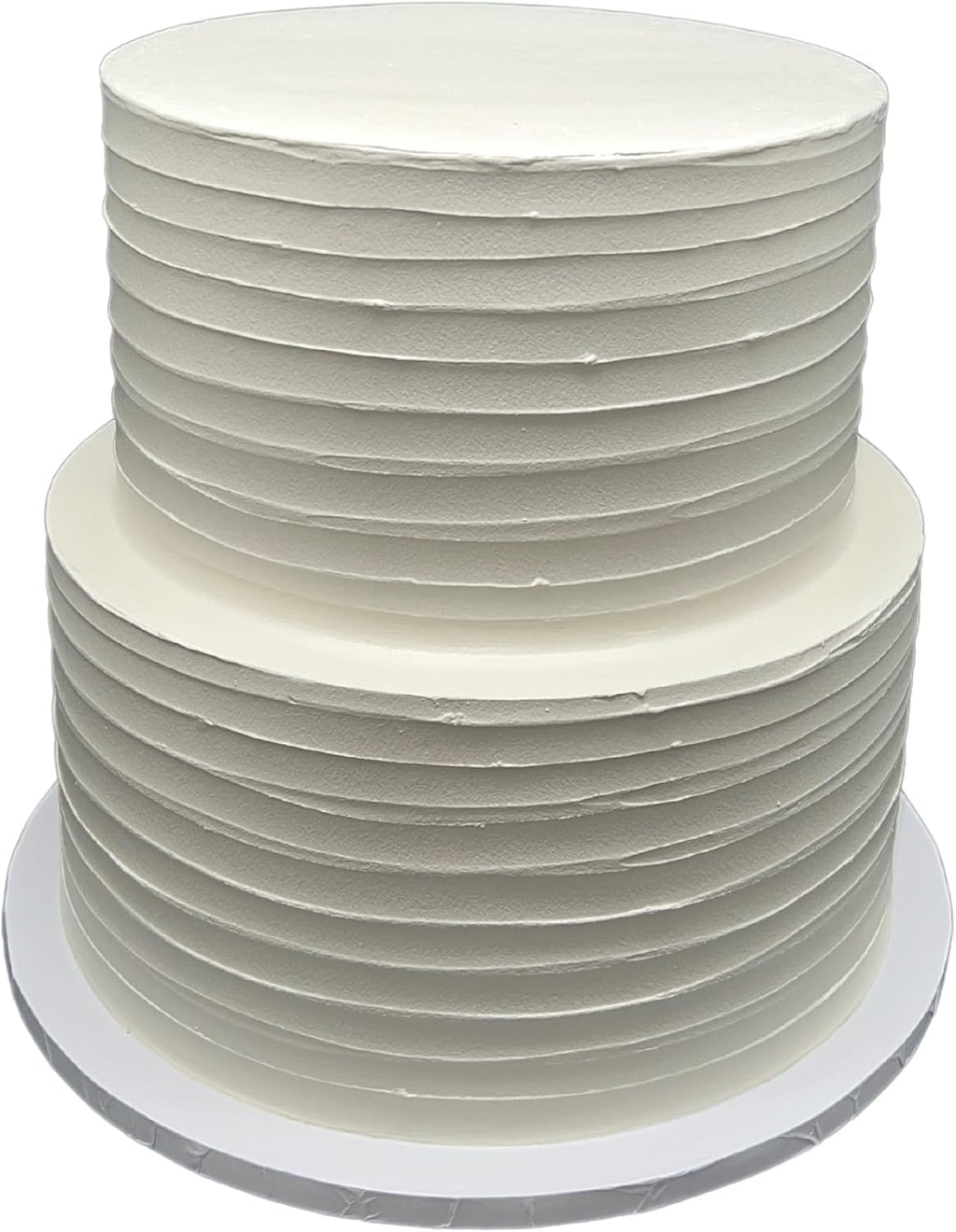 FromJennWithLove 2 Tier Fake Wedding Cake, 12' Tall Handcrafted Ivory Display Cake – 4-Day Artisan Process, Made in USA – Reusable Centerpiece for Weddings & Bridal Showers