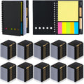 Qilery 150 Pack Lined Spiral Notebook Small Notepad and Pen Set Steno Pads Lined Notepad Black Pocket Notebook for Business Office Supplies