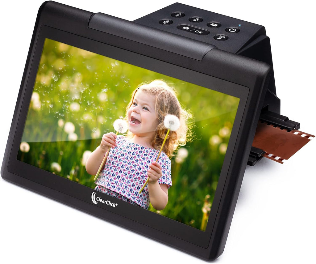 ClearClick Virtuoso 3.0 (Third Generation) 22MP Film & Slide Scanner (35mm, 110, 126) with Large 7' LCD Screen - Convert Slides and Negatives to Digital Photos