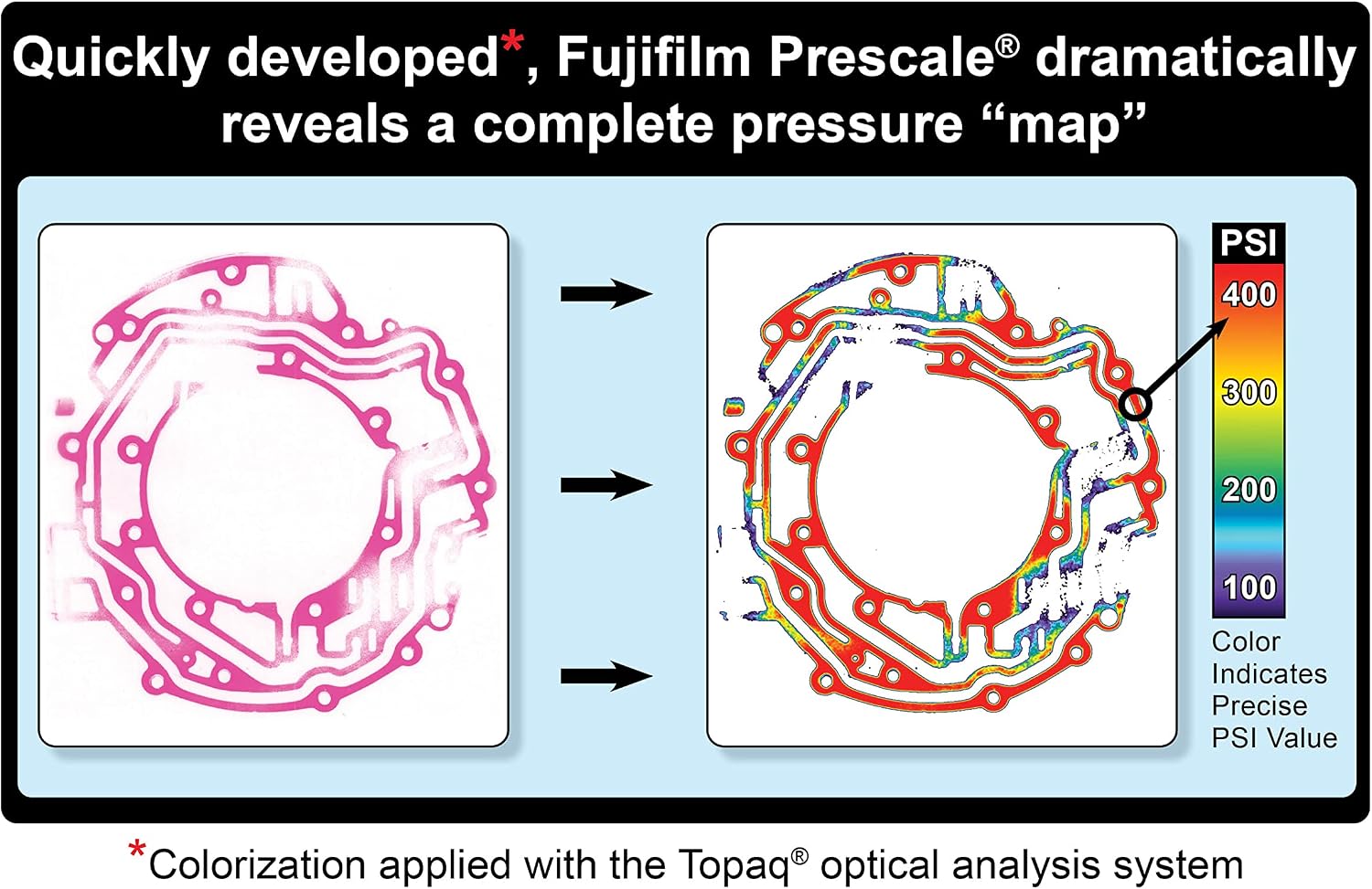 Fujifilm Prescale Low Pressure (LW) – Surface Pressure Mapping - Pressure Indicating Film - Tactile Sensor - Pressure Range 350-1,400 PSI; 32.8 ft. x 10.6 in. Film Roll