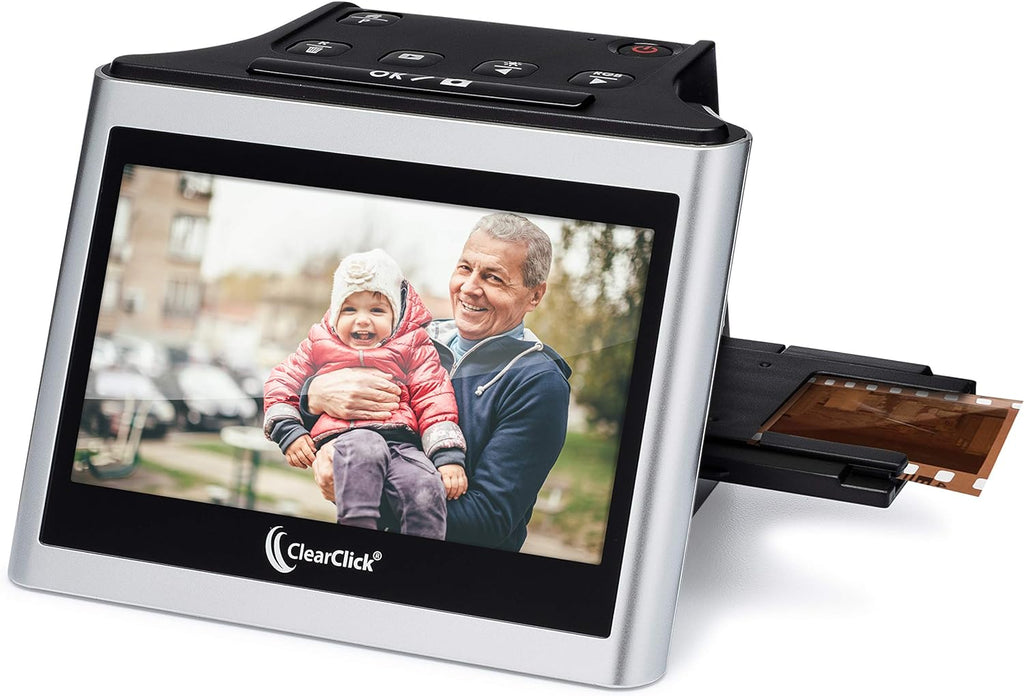 ClearClick Virtuoso 2.0 (Second Generation) 22MP Film & Slide Scanner with Extra Large 5' LCD Screen - Convert 35mm, 110, 126 Slides and Negatives to Digital Photos