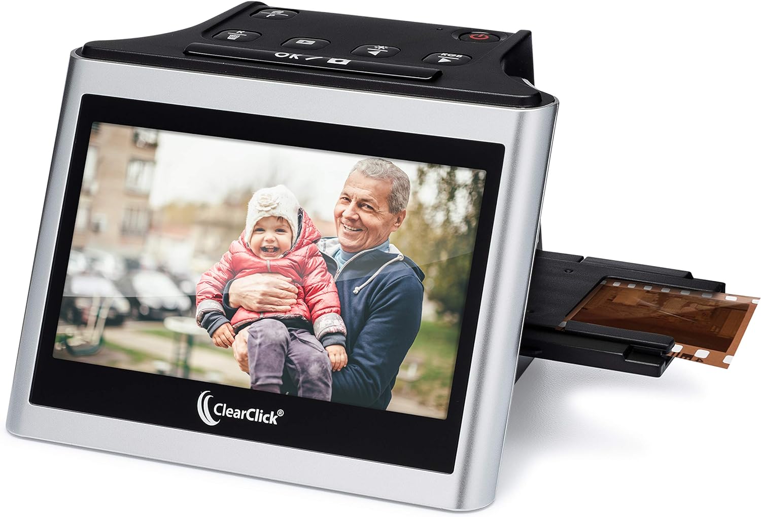 ClearClick Virtuoso 2.0 (Second Generation) 22MP Film & Slide Scanner with Extra Large 5' LCD Screen - Convert 35mm, 110, 126 Slides and Negatives to Digital Photos