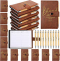 Spakon 160 Pcs Father's Day Christian Gifts Bulk Leather Prayer Journal Religious Inspirational Notebook with Bible Verse Pen Graduation Gift for Coworker Women Men Church Member(English Bible Words)