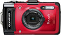 OM SYSTEM Olympus Stylus TG-2 iHS Digital Camera with 4X Optical Zoom and 3-Inch LCD (Red) (Old Model)